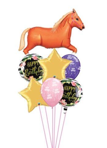 Horse Tan Birthday Bouquet 4